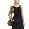 Leder-Schultergurt  in Hellbraun - (L)96 cm