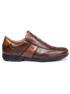 Leder-Slipper "Albano" in Braun