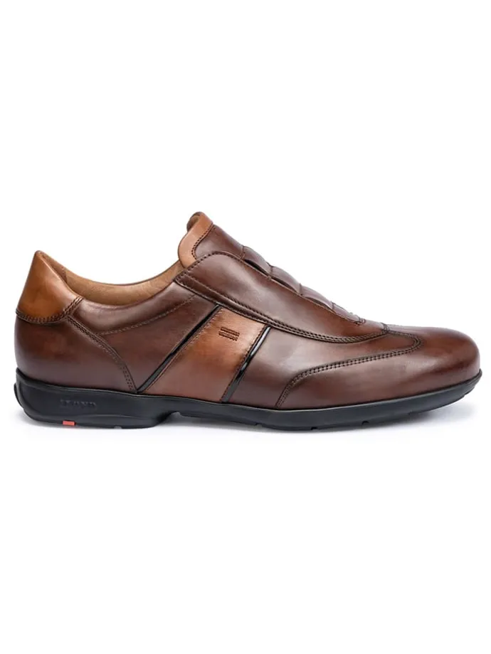 Leder-Slipper "Albano" in Braun