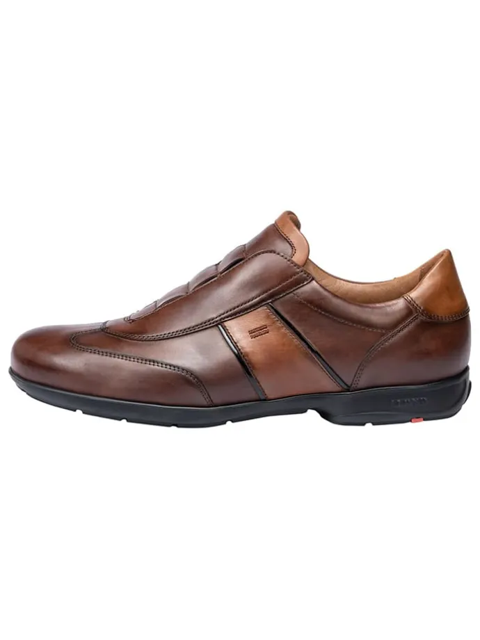 Leder-Slipper "Albano" in Braun