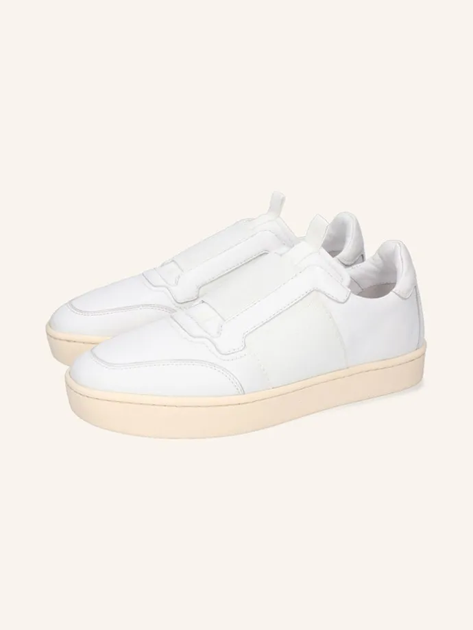 Leder-Slipper "Alfie 5" in Weiß