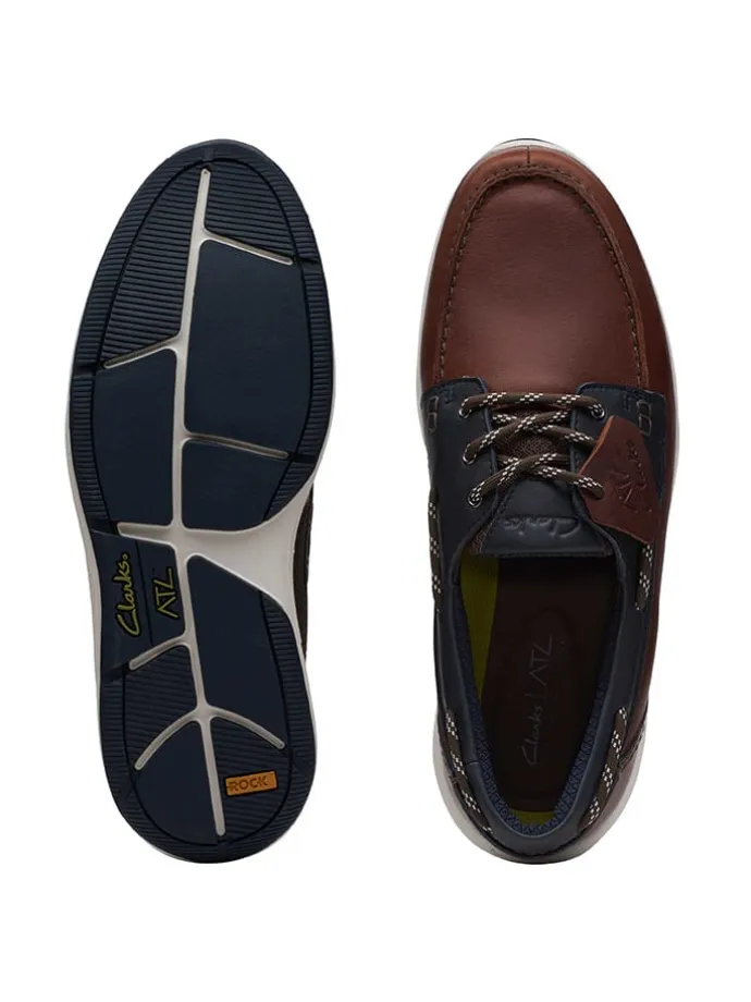 Leder-Slipper "ATL Sail Go" in Braun