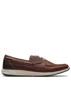 Leder-Slipper "ATL Sail Go" in Braun