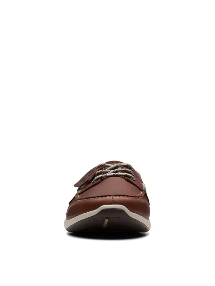 Leder-Slipper "ATL Sail Go" in Braun