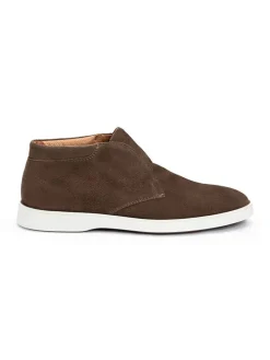 Leder-Slipper "Humphrey" in Braun