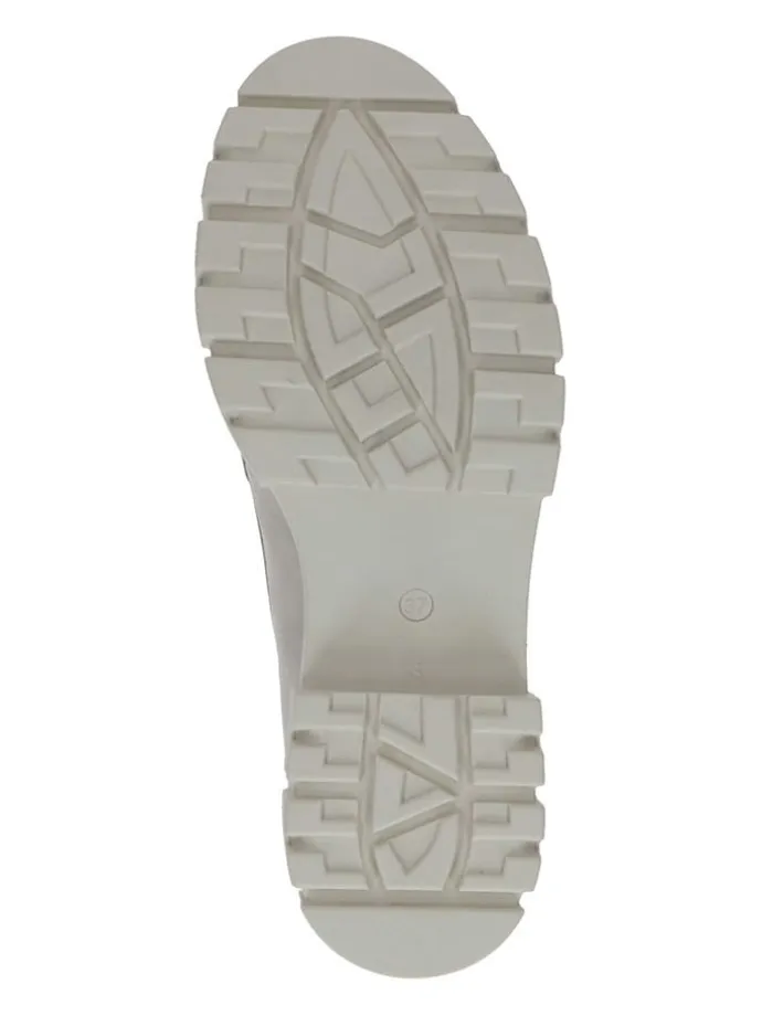 Leder-Slipper in Creme