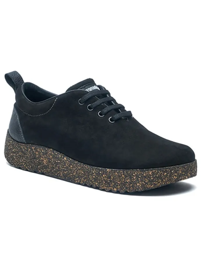 Leder-Slipper in Schwarz