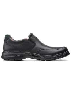 Leder-Slipper "Un Brawley" in Schwarz