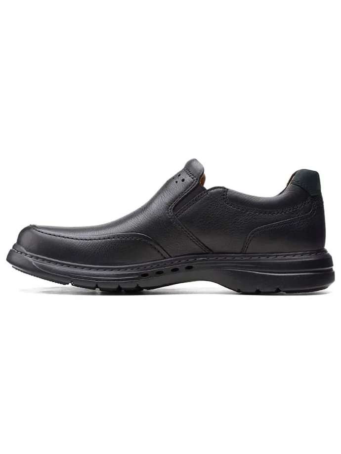 Leder-Slipper "Un Brawley" in Schwarz