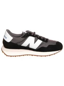 Leder-Sneakers "237" in Schwarz