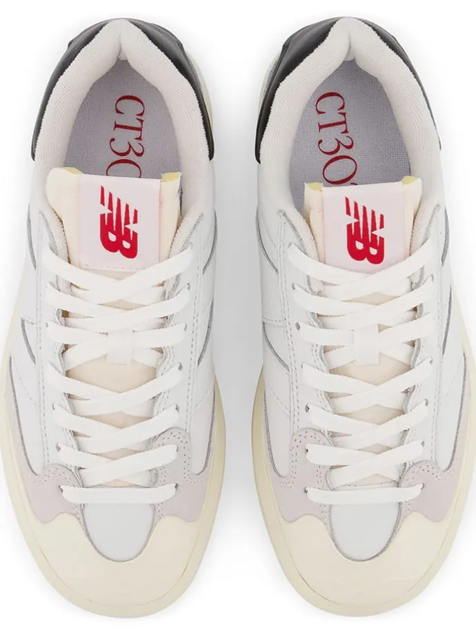 Leder-Sneakers "302" in Weiß
