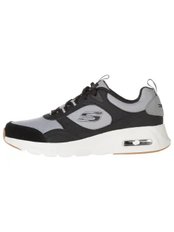 Leder-Sneakers "Air Court Yatton" in Grau/ Schwarz