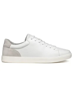 Leder-Sneakers "Avola" in Weiß/ Grau