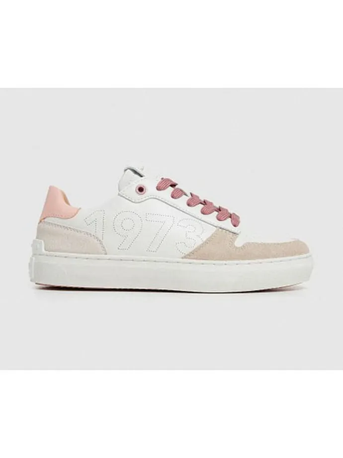 Leder-Sneakers "Camden Seal" in Weiß/ Beige