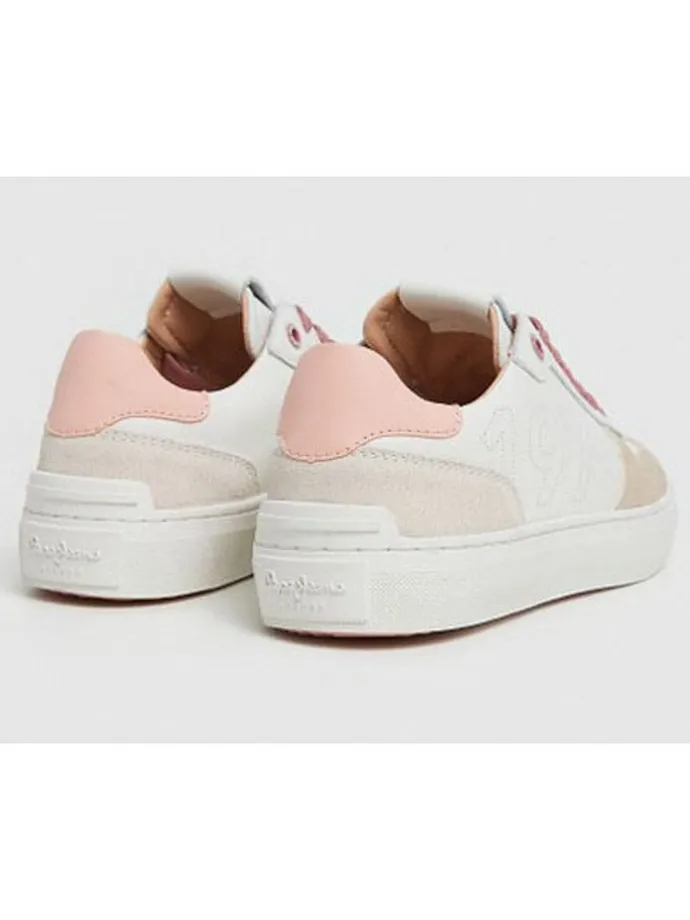 Leder-Sneakers "Camden Seal" in Weiß/ Beige
