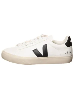 Leder-Sneakers "Campo" in Weiß/ Schwarz