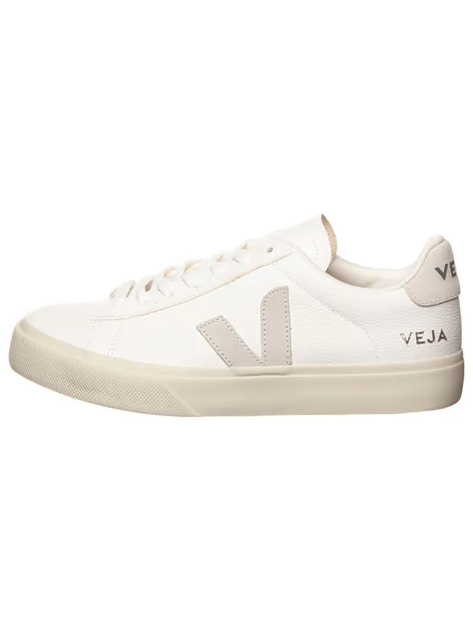 Leder-Sneakers "Campo" in Weiß/ Creme
