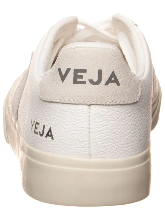 Leder-Sneakers "Campo" in Weiß/ Creme