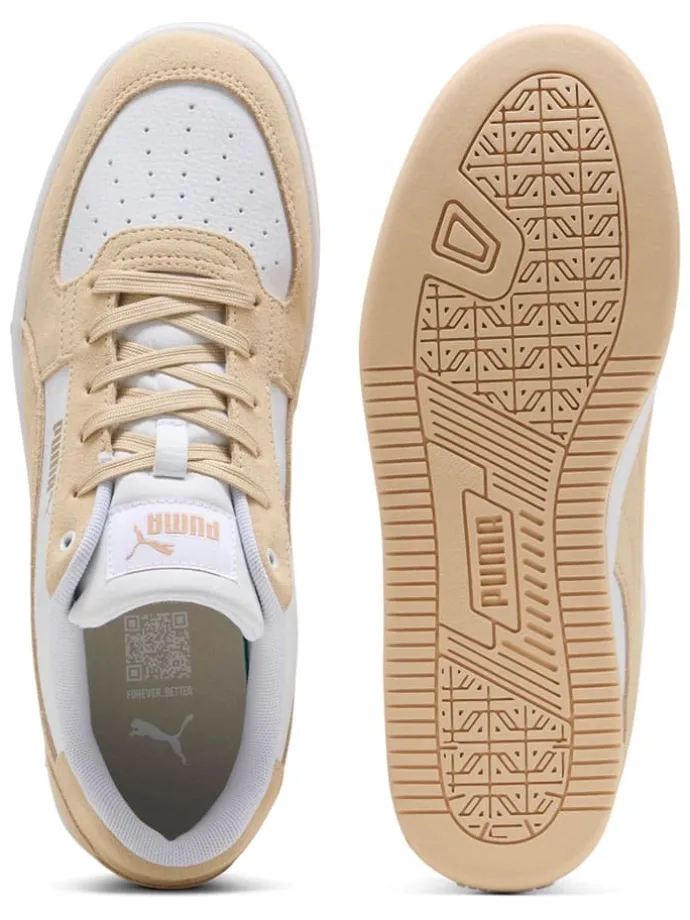 Leder-Sneakers "Caven 2.0 Mono" in Weiß/ Beige