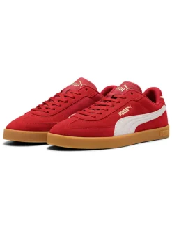 Leder-Sneakers "Club II Era" in Rot