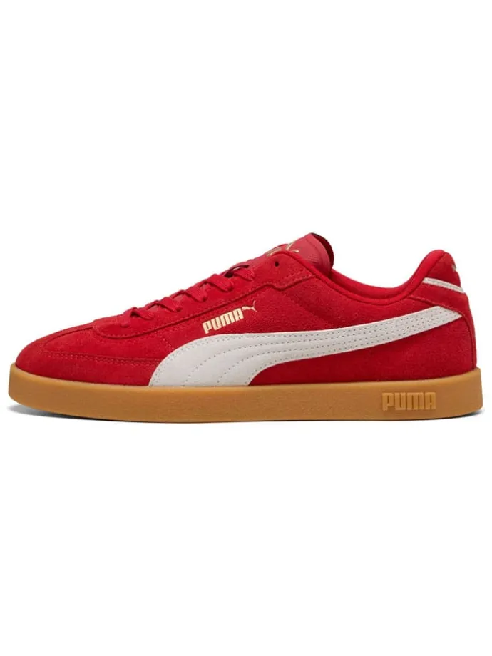 Leder-Sneakers "Club II Era" in Rot