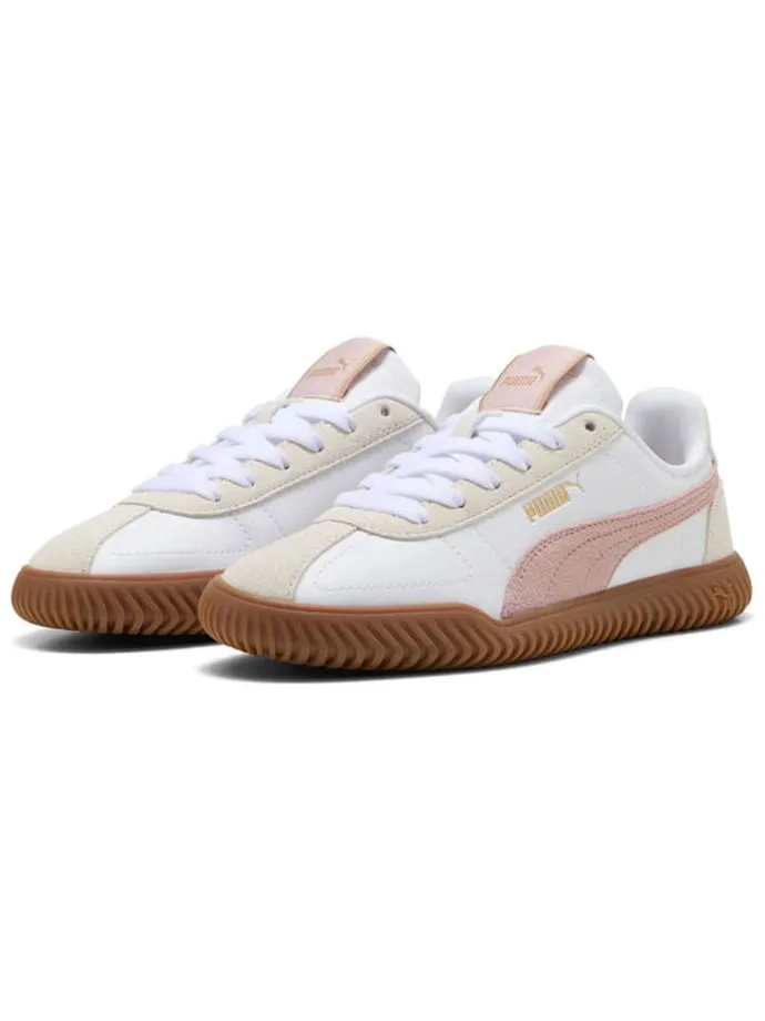 Leder-Sneakers "Club Kayzer" in Weiß/ Beige