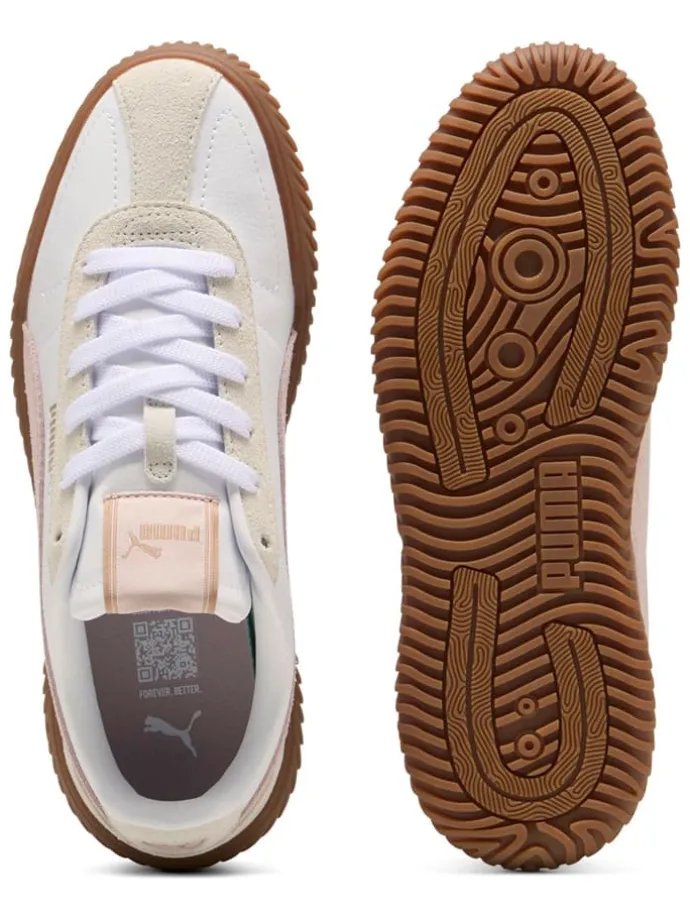 Leder-Sneakers "Club Kayzer" in Weiß/ Beige