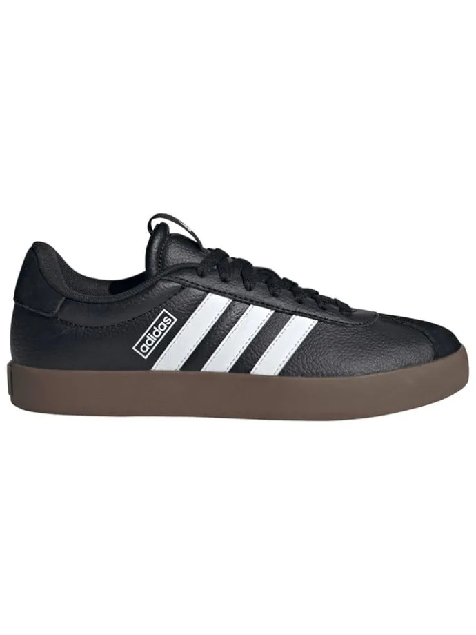 Leder-Sneakers "Court 3.0" in Schwarz