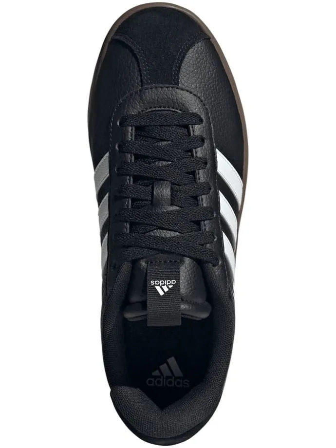 Leder-Sneakers "Court 3.0" in Schwarz