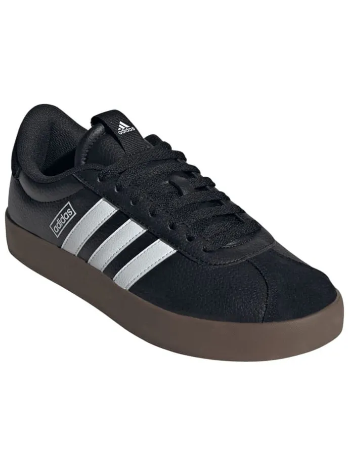 Leder-Sneakers "Court 3.0" in Schwarz