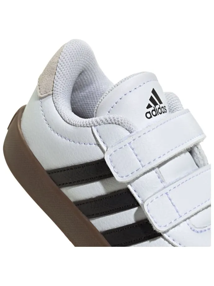 Leder-Sneakers "Court 3.0" in Weiß/ Schwarz