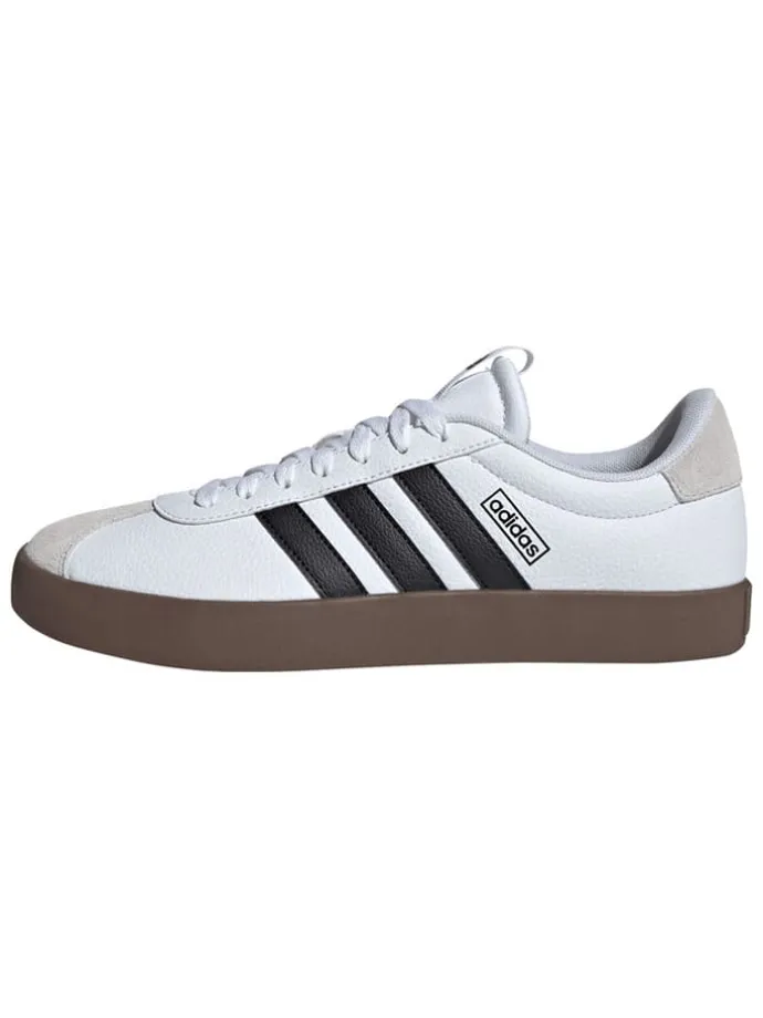 Leder-Sneakers "Court 3.0" in Weiß/ Schwarz/ Beige