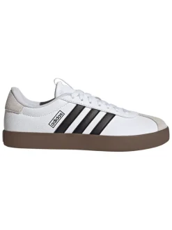 Leder-Sneakers "Court 3.0" in Weiß/ Schwarz