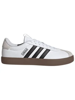 Leder-Sneakers "Court 3.0" in Weiß/ Schwarz