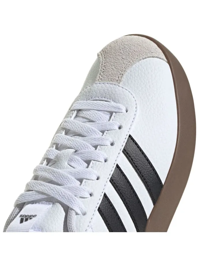 Leder-Sneakers "Court 3.0" in Weiß/ Schwarz