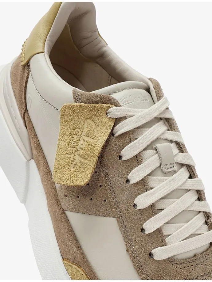 Leder-Sneakers "Craft Pace" in Hellbraun/ Beige