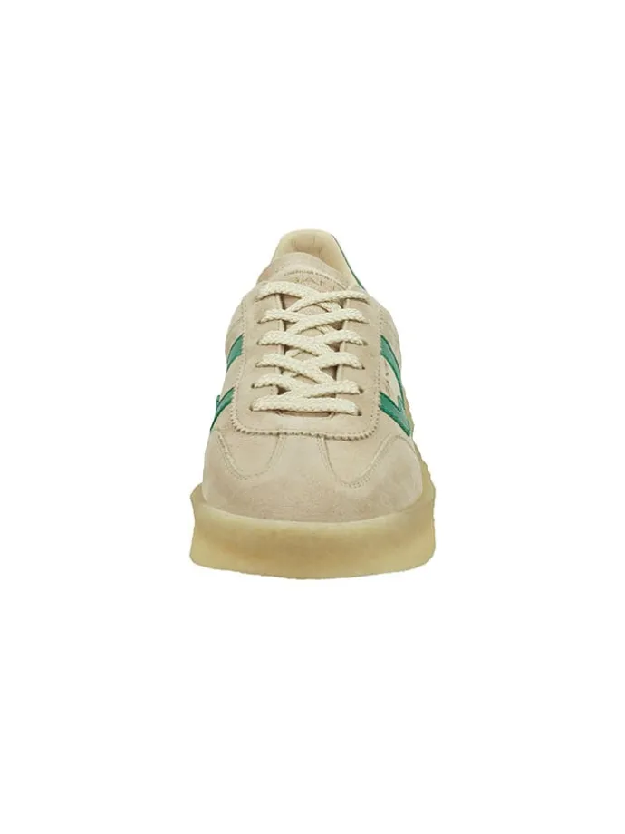 Leder-Sneakers "Cuzima Crepe" in Beige/ Grün