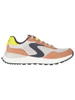 Leder-Sneakers "Fury Fury" in Hellbraun/ Grau