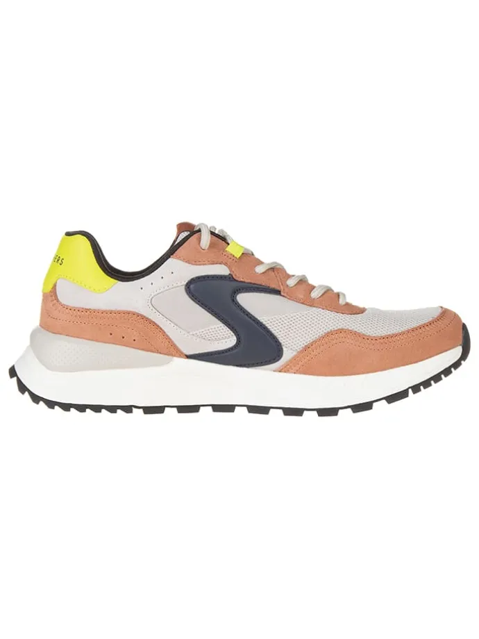 Leder-Sneakers "Fury Fury" in Hellbraun/ Grau