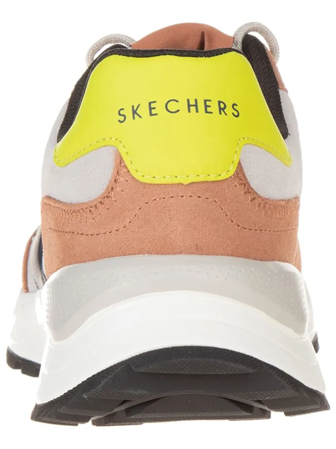 Leder-Sneakers "Fury Fury" in Hellbraun/ Grau