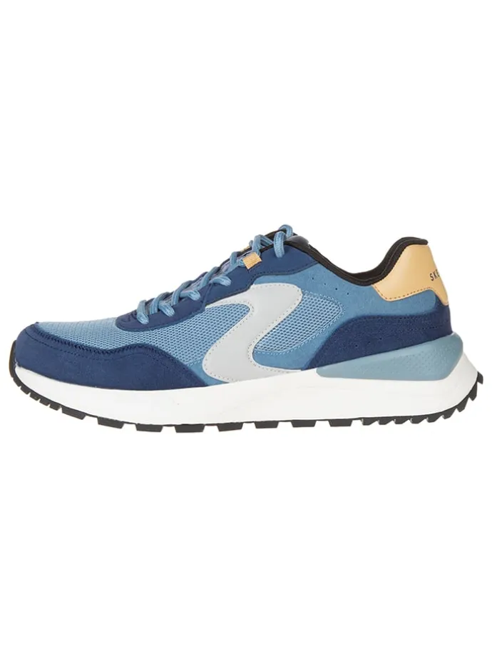 Leder-Sneakers "Fury Fury" in Hellblau/ Dunkelblau