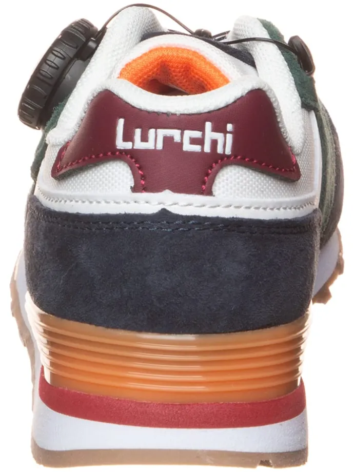 Leder-Sneakers "George" in Weiß/ Grün