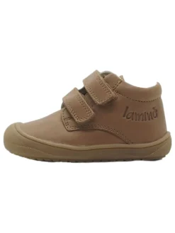 Leder-Sneakers in Hellbraun