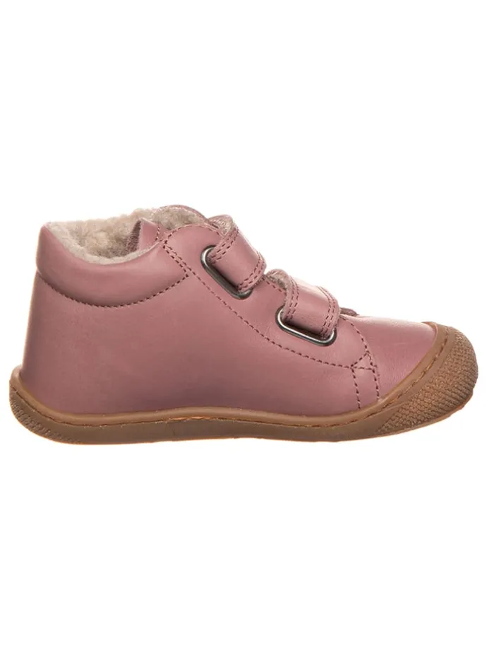 Leder-Sneakers in Rosa