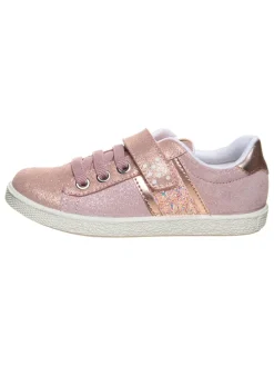 Leder-Sneakers in Rosa