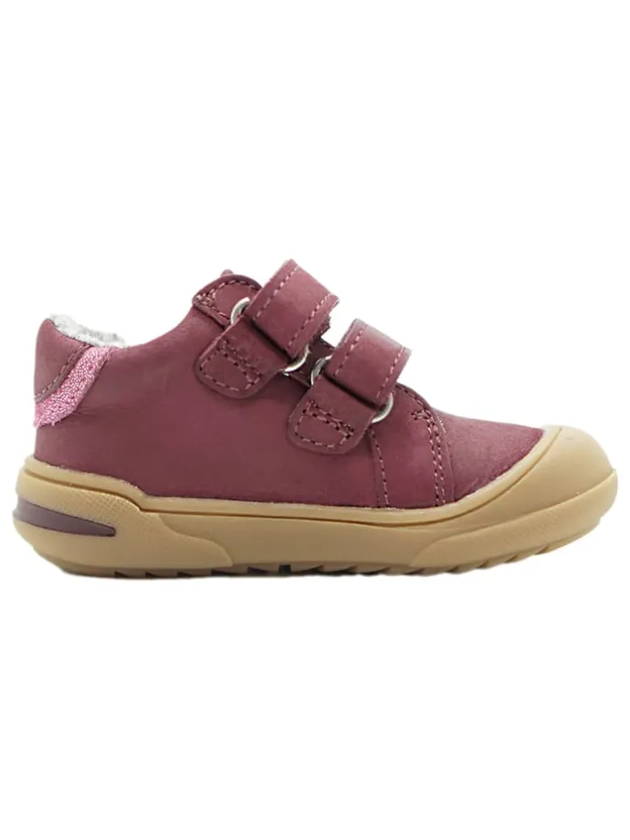 Leder-Sneakers in Rot
