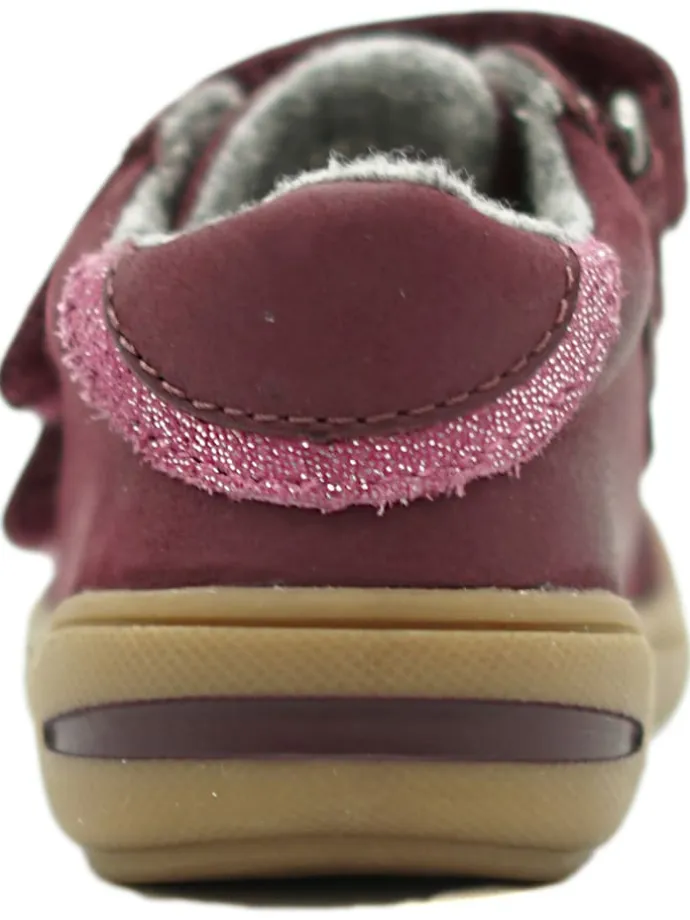 Leder-Sneakers in Rot