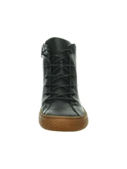 Leder-Sneakers in Schwarz