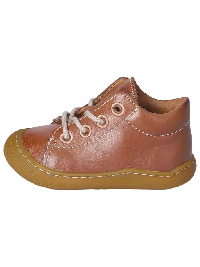 Leder-Sneakers "Kenny" in Hellbraun