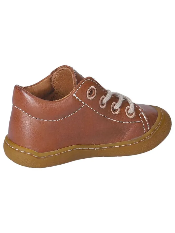 Leder-Sneakers "Kenny" in Hellbraun